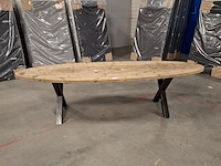 Massief vurenhouten eetkamertafel, wood industries, bruin