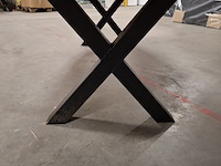 Massief vurenhouten eetkamertafel, wood industries, bruin - afbeelding 13 van  22