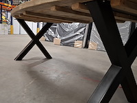 Massief vurenhouten eetkamertafel, wood industries, bruin - afbeelding 15 van  22