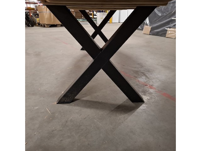 Massief vurenhouten eetkamertafel, wood industries, bruin - afbeelding 22 van  22