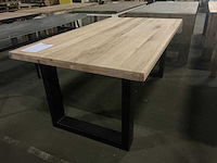 Massieve naturel eetkamertafel 180 cm - afbeelding 2 van  4