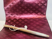 Massieve zilveren balpen - montblanc barleycorn model - afbeelding 1 van  4