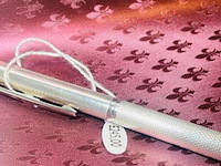 Massieve zilveren balpen - montblanc barleycorn model - afbeelding 2 van  4