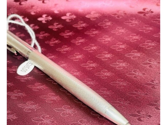 Massieve zilveren balpen - montblanc barleycorn model - afbeelding 3 van  4