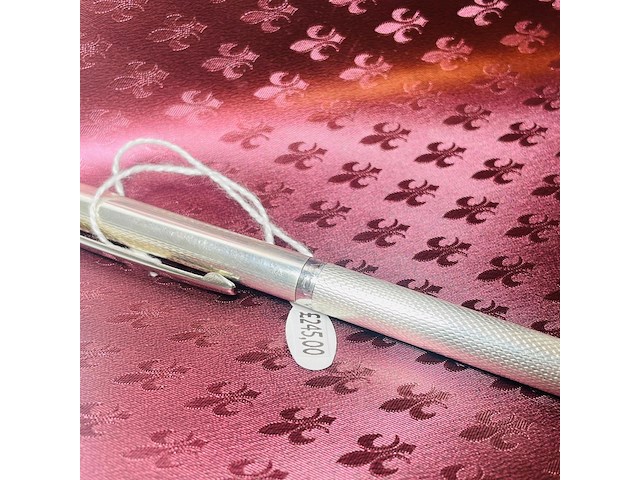 Massieve zilveren balpen - montblanc barleycorn model - afbeelding 3 van  3