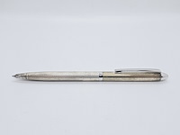 Massieve zilveren balpen - montblanc barleycorn model - afbeelding 1 van  5