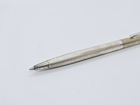 Massieve zilveren balpen - montblanc barleycorn model - afbeelding 2 van  5