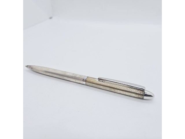 Massieve zilveren balpen - montblanc barleycorn model - afbeelding 3 van  5