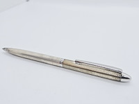 Massieve zilveren balpen - montblanc barleycorn model - afbeelding 3 van  5