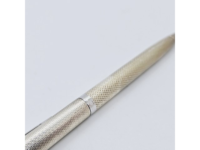 Massieve zilveren balpen - montblanc barleycorn model - afbeelding 4 van  5