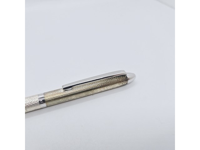 Massieve zilveren balpen - montblanc barleycorn model - afbeelding 5 van  5