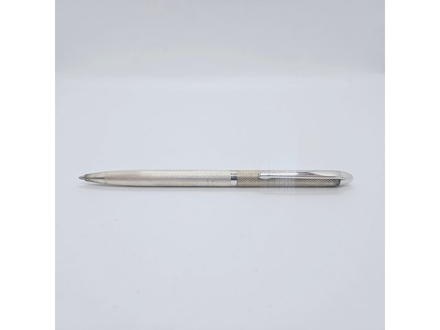 Massieve zilveren balpen - montblanc barleycorn model - afbeelding 1 van  5