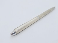 Massieve zilveren balpen - montblanc barleycorn model - afbeelding 4 van  5