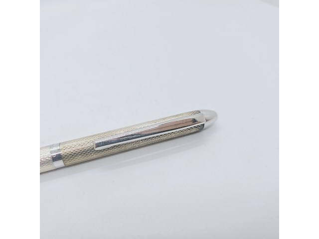 Massieve zilveren balpen - montblanc barleycorn model - afbeelding 5 van  5