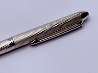Massieve zilveren balpen - montblanc barleycorn model - afbeelding 4 van  5