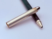 Massieve zilveren balpen - montblanc barleycorn model - afbeelding 1 van  5