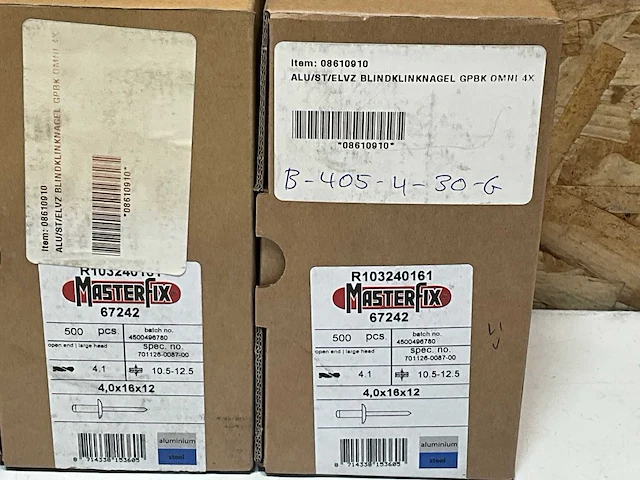 Masterfix blindklinknagels (2250x) - afbeelding 2 van  4