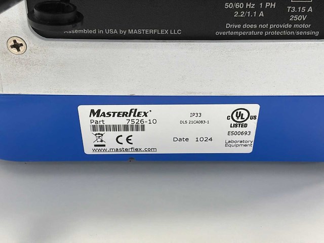 Masterflex master sense 7526-10 peristaltiekpomp - afbeelding 6 van  6