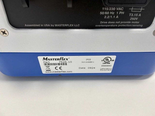 Masterflex master sense 7526-10 peristaltiekpomp - afbeelding 6 van  6