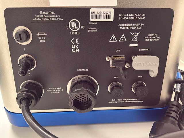 Masterflex mastersense 77421-00 peristaltiekpomp - afbeelding 4 van  4