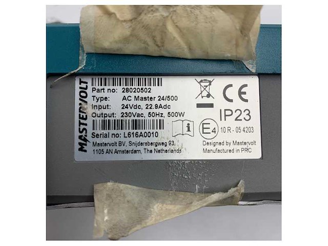 Mastervolt ac master 24/500 marine inverter 24v dc to 230v ac 500w for boats and ships - afbeelding 3 van  3