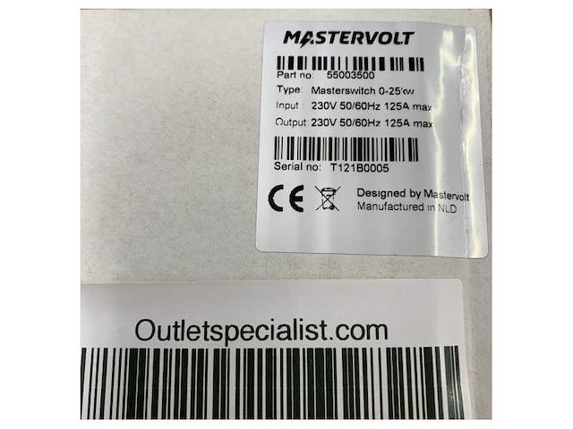 Mastervolt master switch automatic transfer switch 230v 125a for boats & yachts - 55003500 - afbeelding 6 van  7