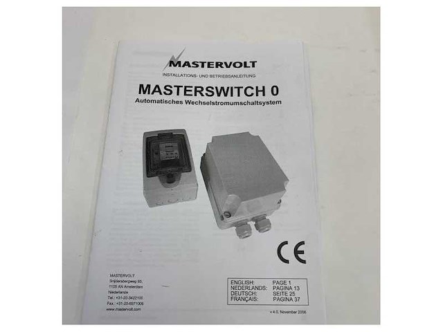 Mastervolt masterswitch automatic marine transfer switch 7 kw 110v - 55106100 - afbeelding 3 van  14