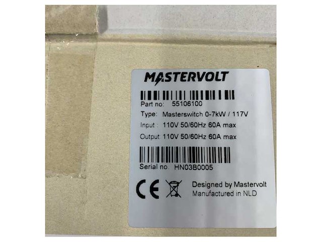 Mastervolt masterswitch automatic marine transfer switch 7 kw 110v - 55106100 - afbeelding 13 van  14