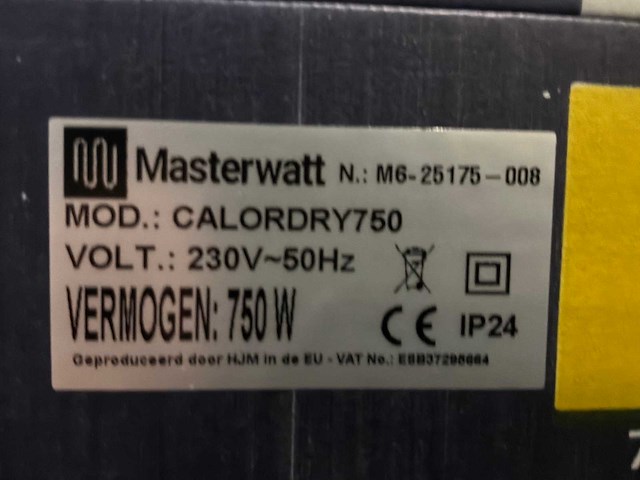 Masterwatt calor 750w elektrische designradiator (9x) - afbeelding 6 van  6