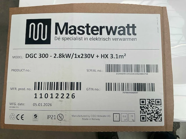 Masterwatt dgc 300 2.8kw indirect gestookte boiler - afbeelding 12 van  12