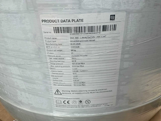 Masterwatt dgc 300 2.8kw indirect gestookte boiler - afbeelding 6 van  12