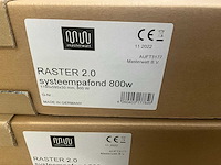 Masterwatt infraroodpaneel raster 2.0 systeemplafond 600x1200mm 800w - afbeelding 6 van  6