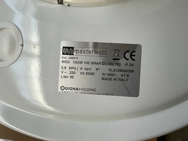 Masterwatt vsxb 100 smart warmtepompboiler - afbeelding 2 van  4