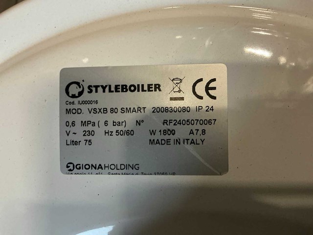 Masterwatt vsxb 80 e-smart boiler (80 liter) - afbeelding 6 van  6