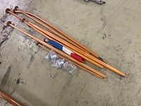 Maststokken - gelakt houten - overige bootonderdeel (7x) - afbeelding 3 van  4