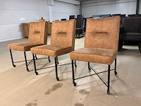 Mataras verrijdbare eetkamerstoel (3x) - afbeelding 1 van  10