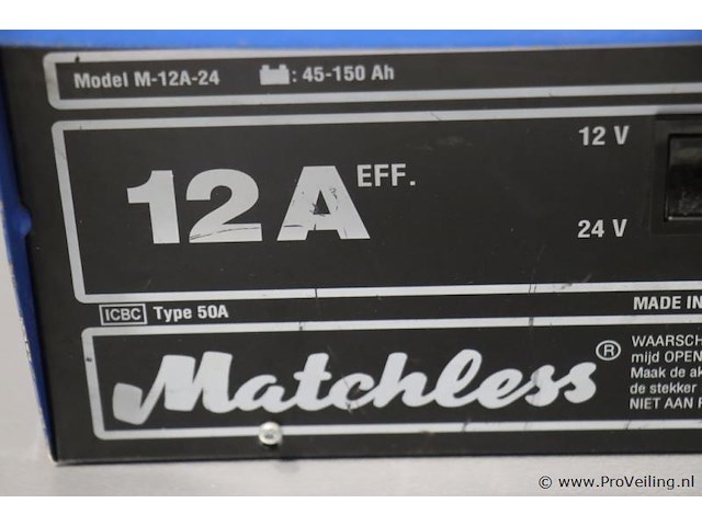 Matchless acculader m-12a-24 - afbeelding 2 van  5
