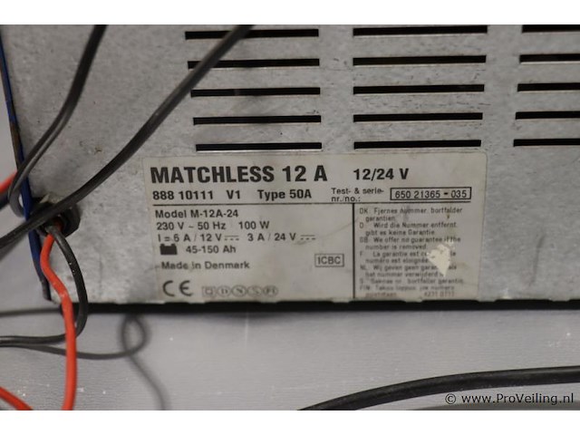 Matchless acculader m-12a-24 - afbeelding 4 van  5
