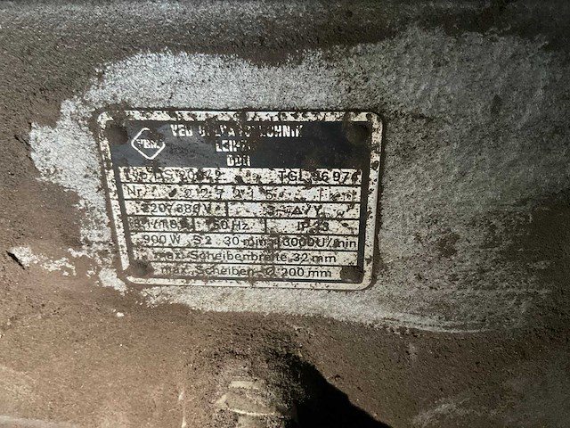 Matchless veb ds 200/2 dubbelsteens slijpmachine op voet - afbeelding 3 van  4