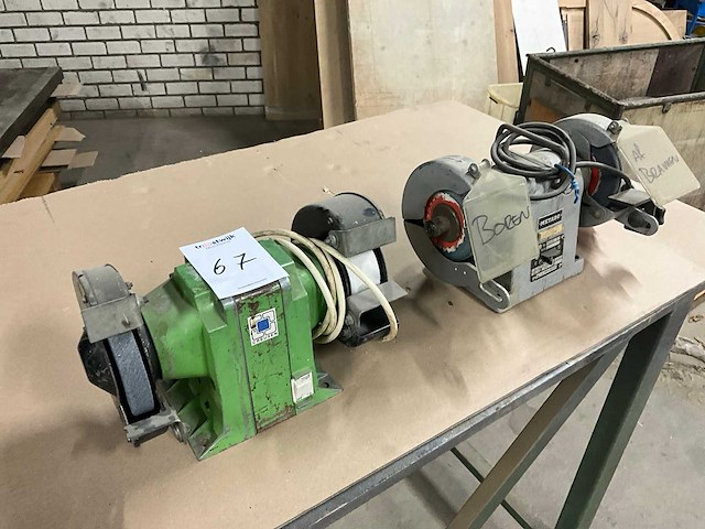 Matebo/creusen dubbelsteens slijpmachine (2x) - afbeelding 1 van  12