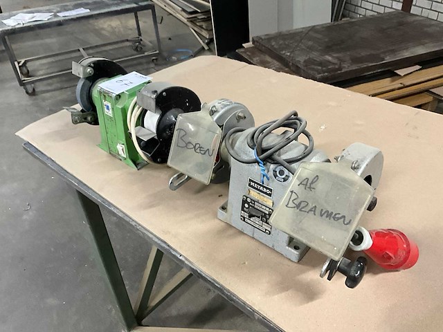 Matebo/creusen dubbelsteens slijpmachine (2x) - afbeelding 5 van  12