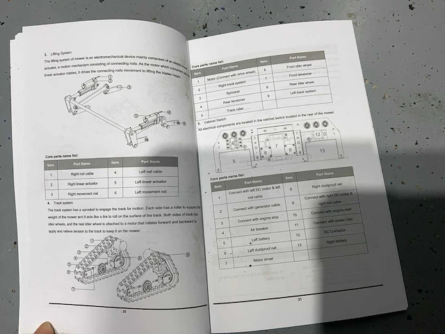 Mateng rm20 grasmaaier op afstand bestuurbaar tot 600m - maaibreedte 53 cm - 224cc - lawn mower tracks - afbeelding 8 van  38