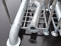 Materiaalbok met 2x 8 duims buis met flens - afbeelding 1 van  5