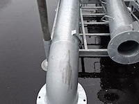 Materiaalbok met 2x 8 duims buis met flens - afbeelding 3 van  5