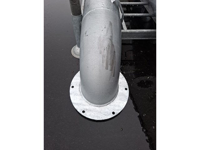 Materiaalbok met 2x 8 duims buis met flens - afbeelding 4 van  5