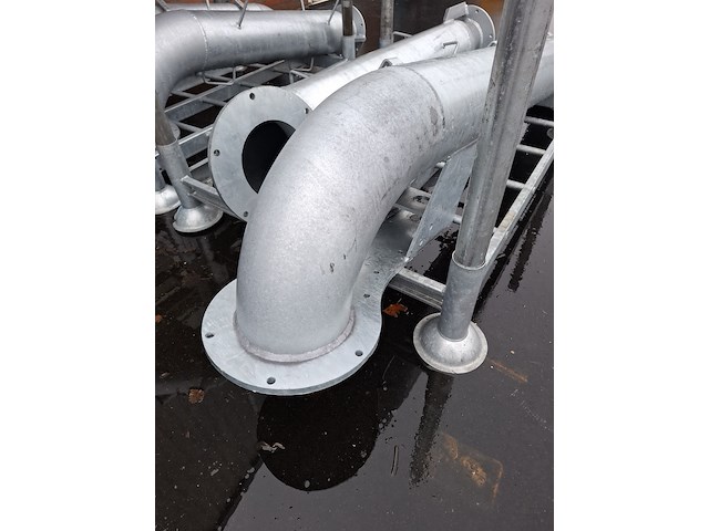 Materiaalbok met 2x 8 duims buis met flens - afbeelding 5 van  5
