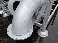 Materiaalbok met 2x 8 duims buis met flens - afbeelding 5 van  5