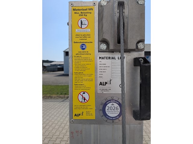 Materiaallift alp lift, m 476, bouwjaar 2016 - afbeelding 11 van  12