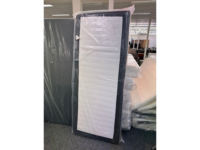 Matras koudschuim pocketvering 90x200cm, antraciet - afbeelding 2 van  2
