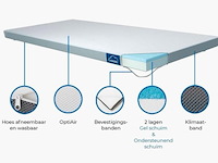 Matras topper 90 x 200 cm eazzzy - afbeelding 2 van  2